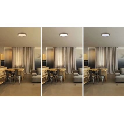 Luminária de teto dimerizável ILVI LED/30W/230V 2700-6500K diâmetro 40 cm bege + controlo remoto