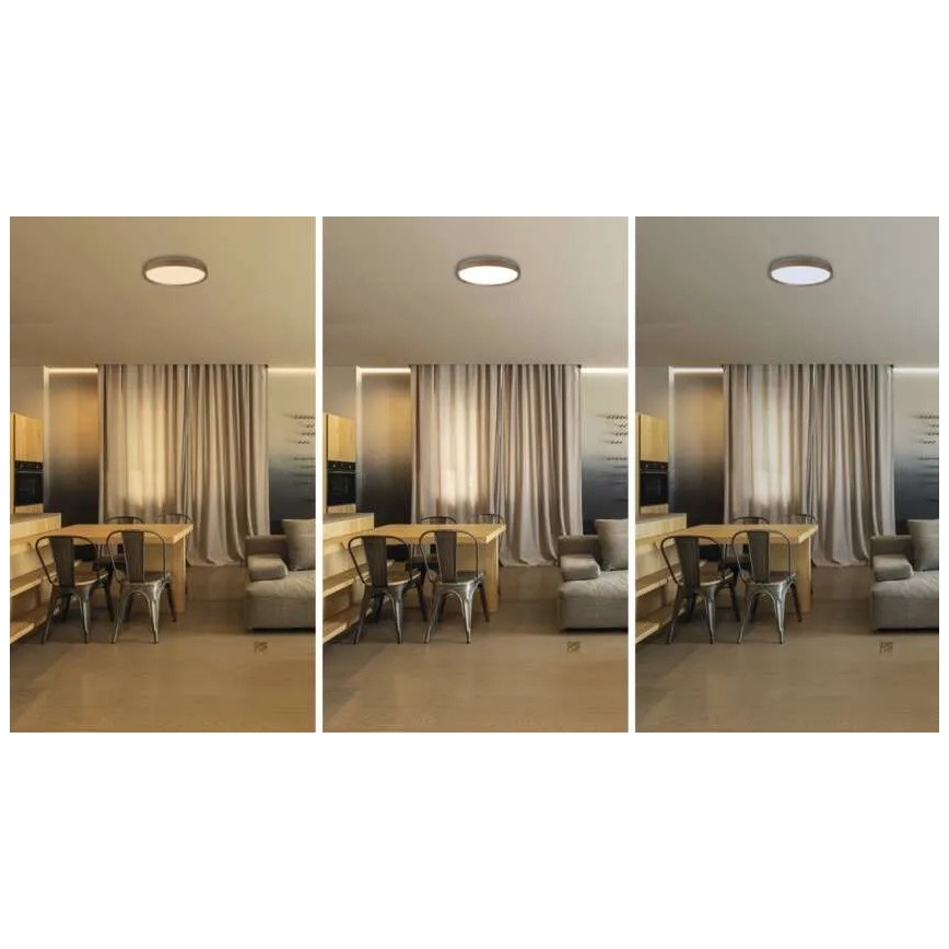 Luminária de teto dimerizável ILVI LED/30W/230V 2700-6500K diâmetro 40 cm bege + controlo remoto