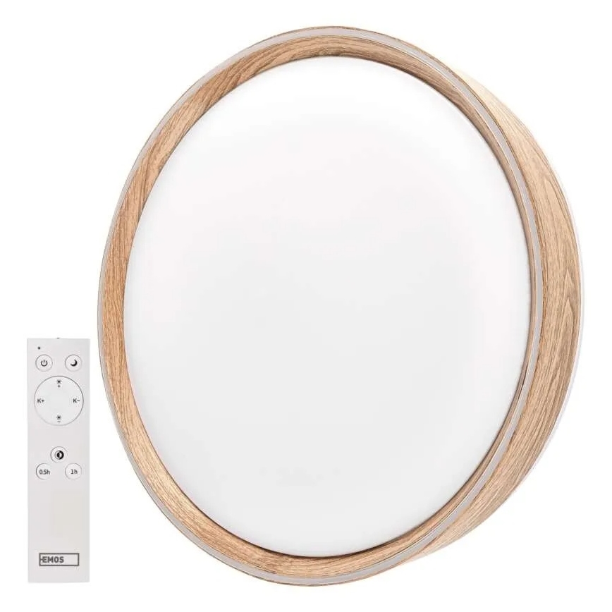 Luminária de teto dimerizável ILVI LED/30W/230V 2700-6500K diâmetro 40 cm bege + controlo remoto