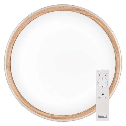 Luminária de teto dimerizável ILVI LED/30W/230V 2700-6500K diâmetro 40 cm bege + controlo remoto