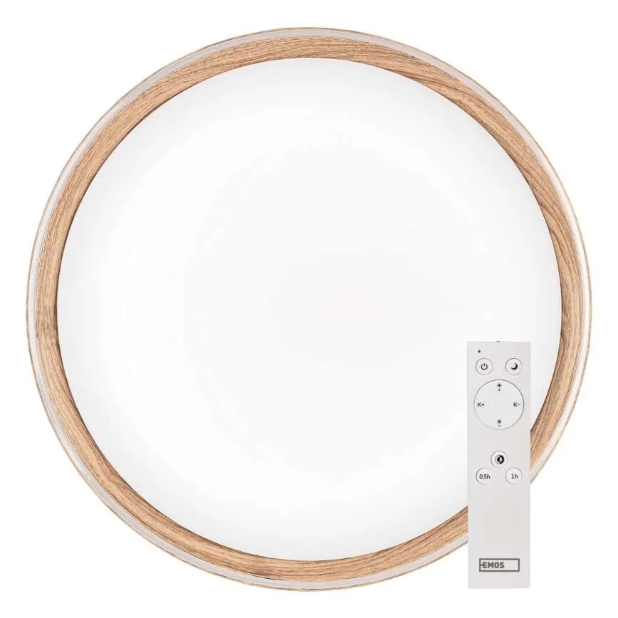 Luminária de teto dimerizável ILVI LED/30W/230V 2700-6500K diâmetro 40 cm bege + controlo remoto