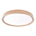 Candeeiro de tecto LED dimerizável ILVI LED/45W/230V 2700-6500K Ø 50 cm bege + comando remoto