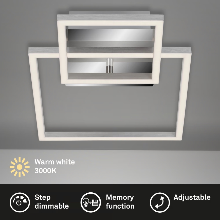 Candeeiro de tecto LED dimerizável LED/12W/230V 3000K cromado mate