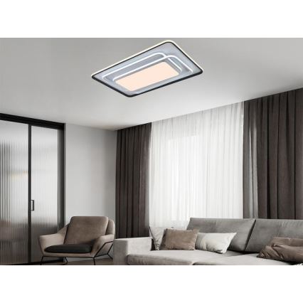 Candeeiro de tecto LED dimerizável LED/220W/230V 3000-6500K + controlo remoto
