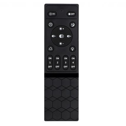 Luminária de teto LED dimável LED/30W/230V 3000-6500K preta Wi-Fi Tuya + controlo remoto