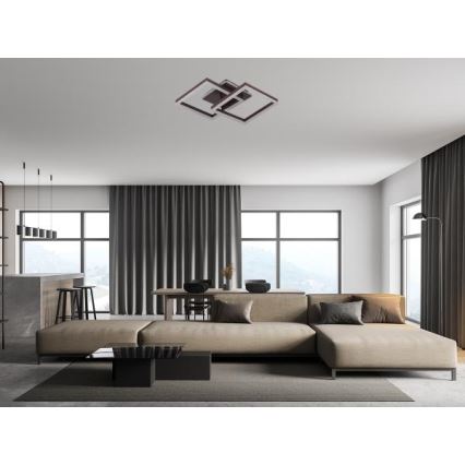 Candeeiro de tecto LED dimerizável LED/80W/230V 3000-6500K + comando remoto