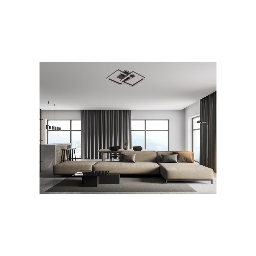 Candeeiro de tecto LED dimerizável LED/80W/230V 3000-6500K + comando remoto