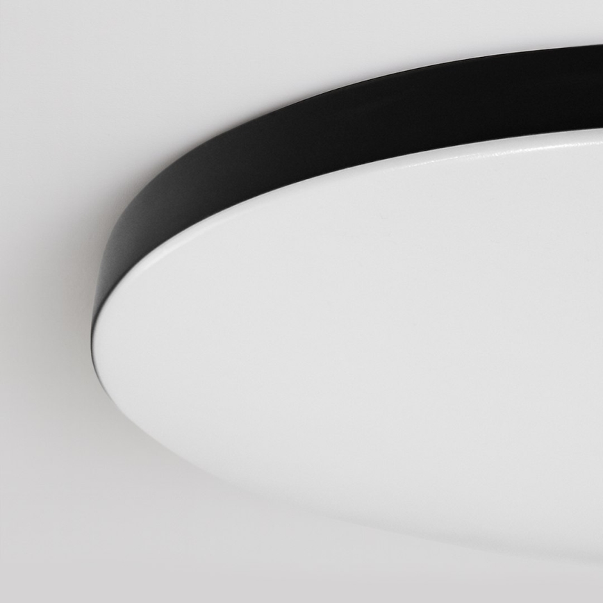 Plafon LED dimerizável SIENA LED/80W/230V 3000-6000K Ø 75 cm preto + controlo remoto