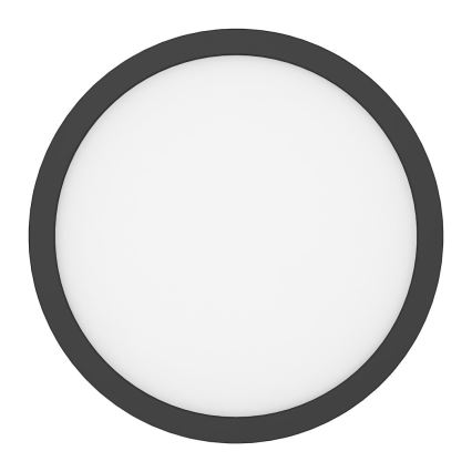 Candeeiro de tecto LED EVORA LED/24W/230V 3000/4000/6000K Ø 30 cm preto