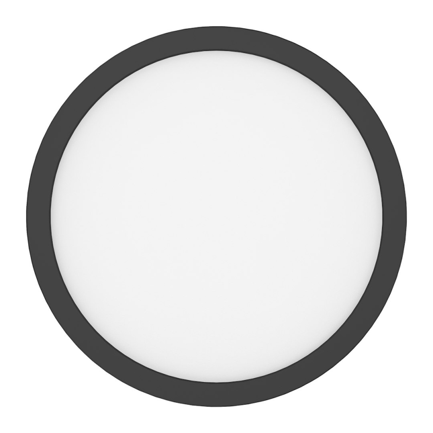 Candeeiro de tecto LED EVORA LED/24W/230V 3000/4000/6000K Ø 30 cm preto