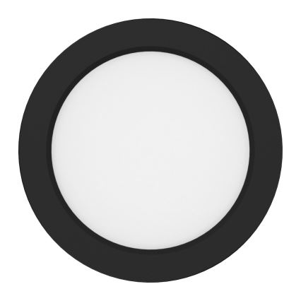 Candeeiro de tecto LED EVORA LED/6W/230V 3000/4000/6000K Ø 14 cm preto