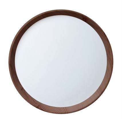 Candeeiro de tecto LED FOREST, 24 W, 230 V, diâmetro 39 cm, castanho