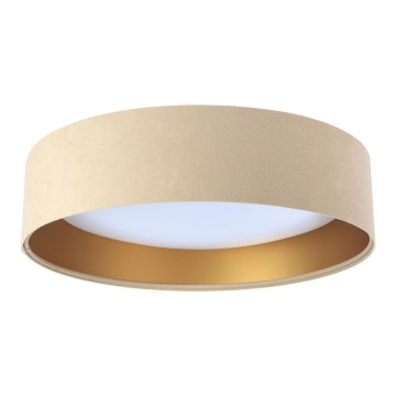 Candeeiro de tecto LED GALAXY, 24W/230V, diâmetro 44 cm, bege/dourado