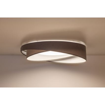 Candeeiro de tecto LED GALAXY MODERN LED/24W/230V Ø 55 cm cinzento/branco