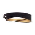 Candeeiro de Tecto LED GALAXY MODERN LED/24W/230V Ø 55 cm preto/dourado