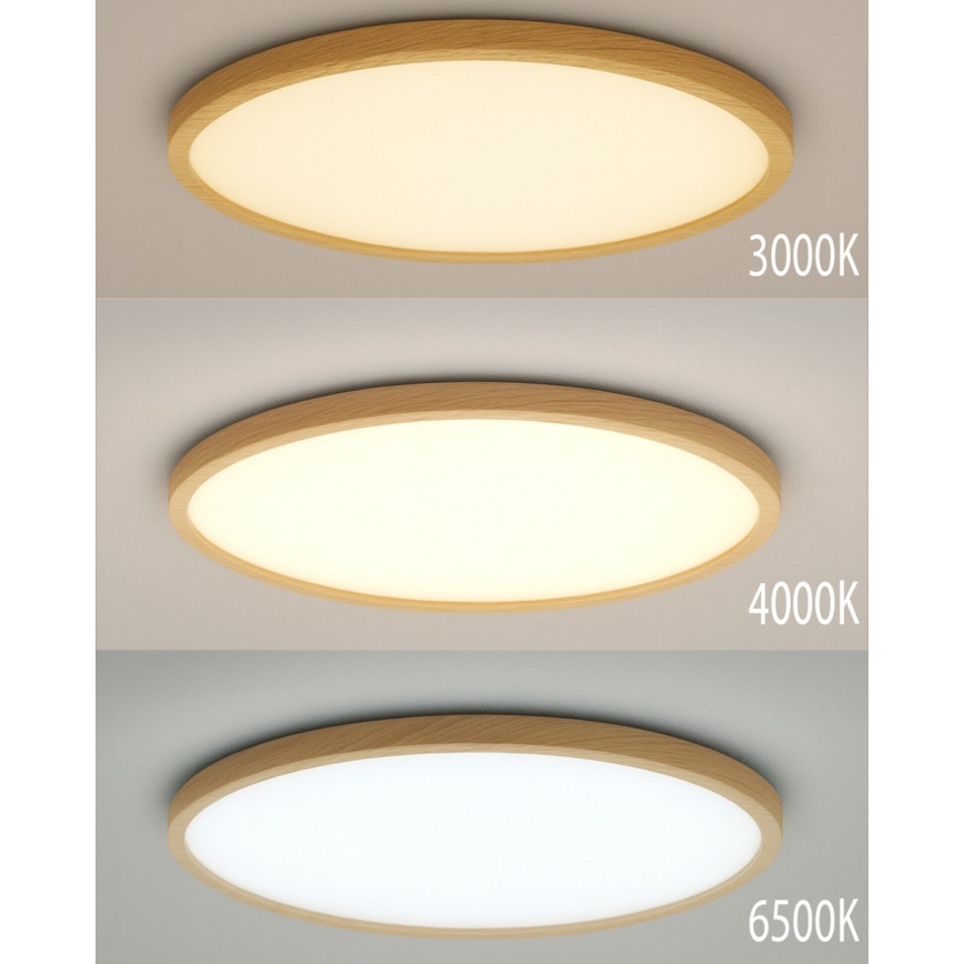 Candeeiro de tecto LED LED/24W/230V 3000/4000/6500K pr. 30 cm bege