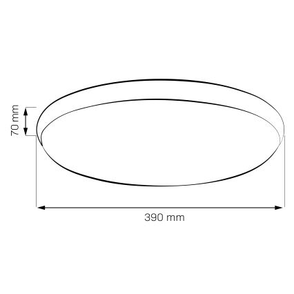 Candeeiro de tecto LED LIBRA 24W/230V 4000K Ø 39 cm dourado