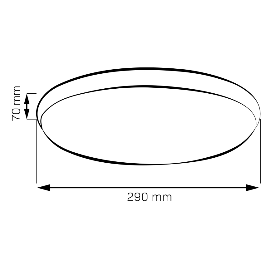 Candeeiro de tecto LED LIBRA LED/15W/230V 4000K Ø29 cm dourado