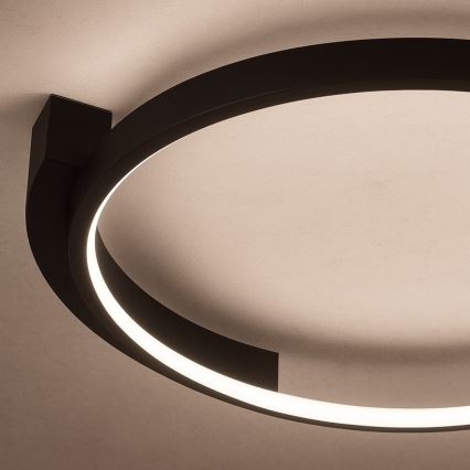 Candeeiro de tecto LED LUNA LED/18W/230V Ø 42,5 cm preto