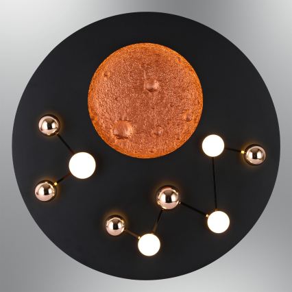 Candeeiro de tecto LED MARS LED/58W/230V 3000K preto