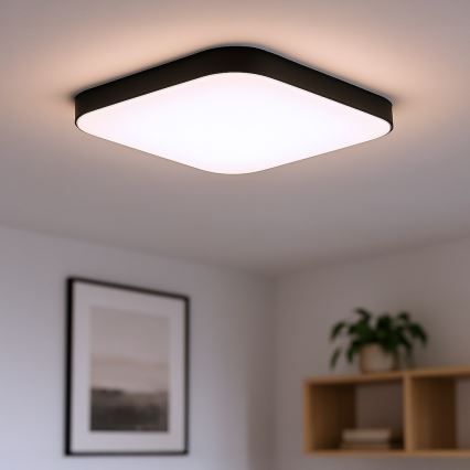 Candeeiro de tecto LED NEMO LED/36W/230V 50x50 cm preto
