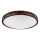 Candeeiro de tecto LED OAK SMOKY SLIM, 36W, 230V, 4000K, Ø 47 cm, carvalho/castanho escuro