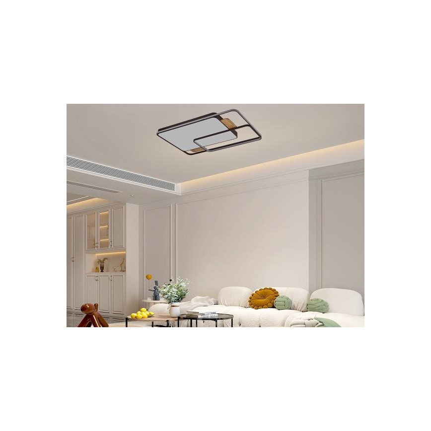 Candeeiro de tecto LED regulável LED/280W/230V 3000-6500K + controlo remoto