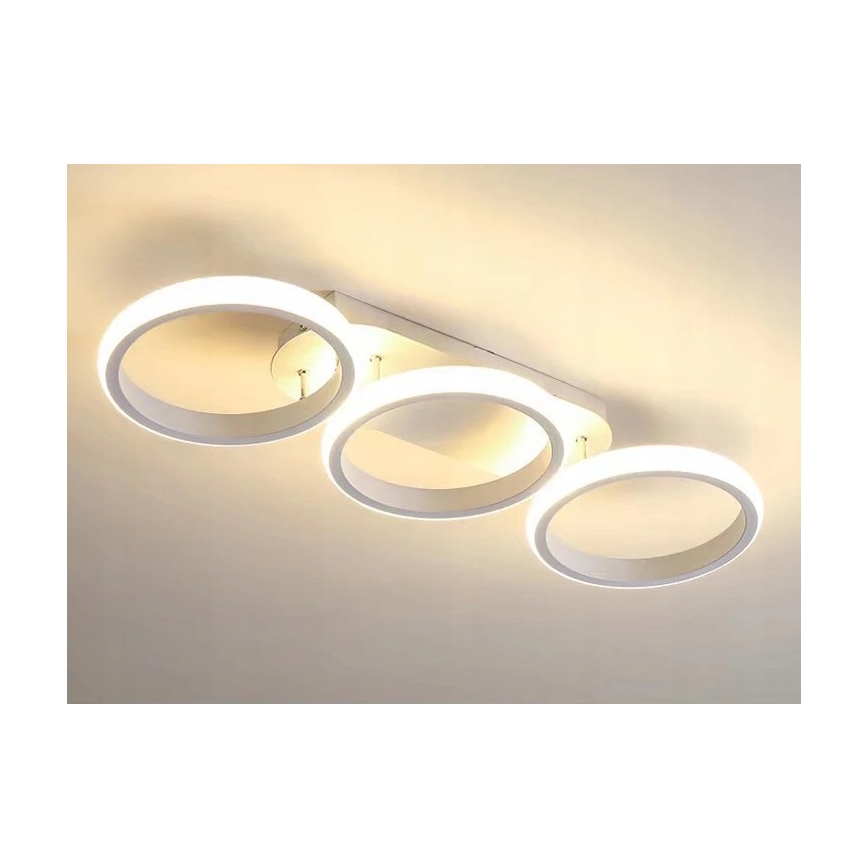 Candeeiro de tecto LED dimerizável LED/30W/230V 3000-6500K branco Wi-Fi Tuya + controlo remoto