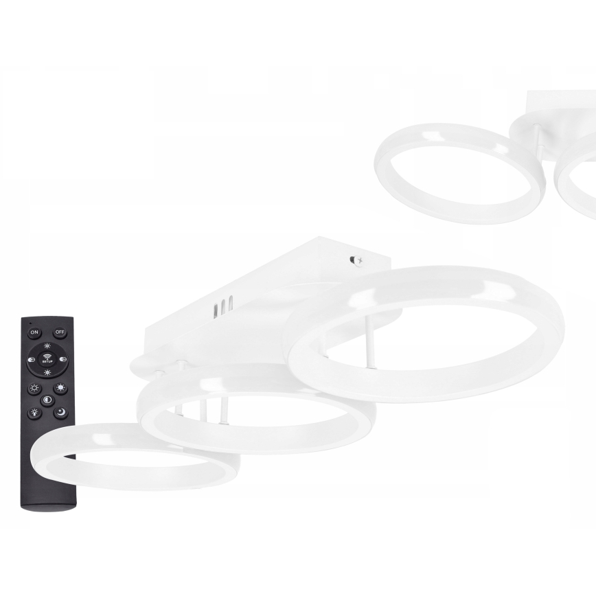 Candeeiro de tecto LED dimerizável LED/30W/230V 3000-6500K branco Wi-Fi Tuya + controlo remoto