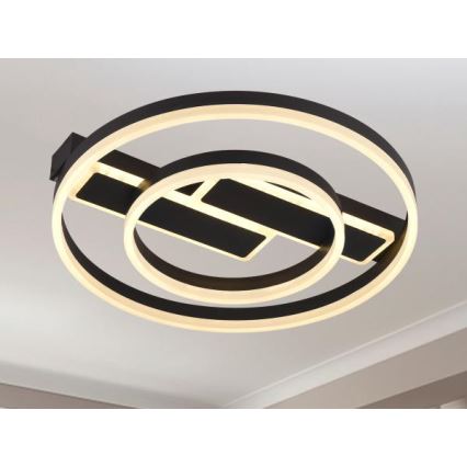 Candeeiro de tecto LED regulável LED/80W/230V 3000-6500K + comando remoto