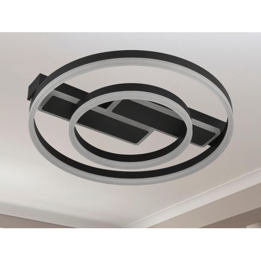 Candeeiro de tecto LED regulável LED/80W/230V 3000-6500K + comando remoto