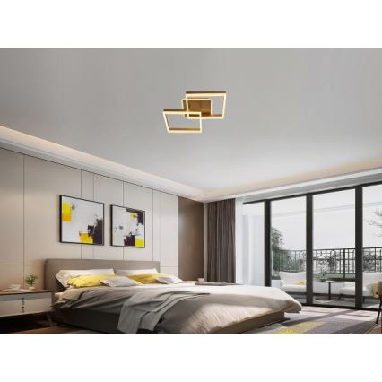 Candeeiro de tecto LED regulável LED/80W/230V 3000-6500K + controlo remoto