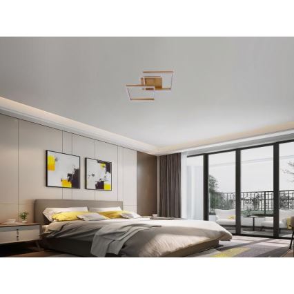 Candeeiro de tecto LED regulável LED/80W/230V 3000-6500K + controlo remoto