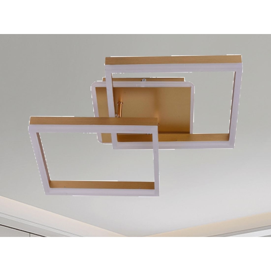 Candeeiro de tecto LED regulável LED/80W/230V 3000-6500K + controlo remoto