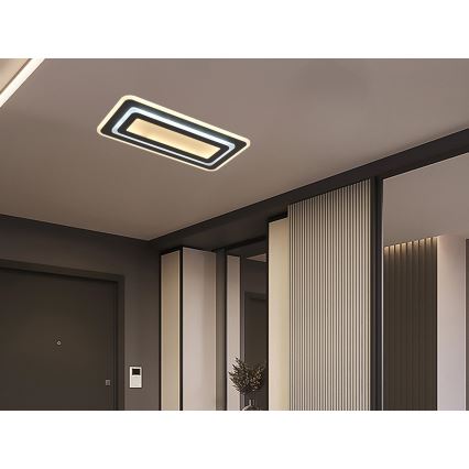 Candeeiro de tecto LED dimerizável LED/85W/230V 3000-6500K preto + controlo remoto