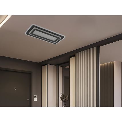 Candeeiro de tecto LED dimerizável LED/85W/230V 3000-6500K preto + controlo remoto
