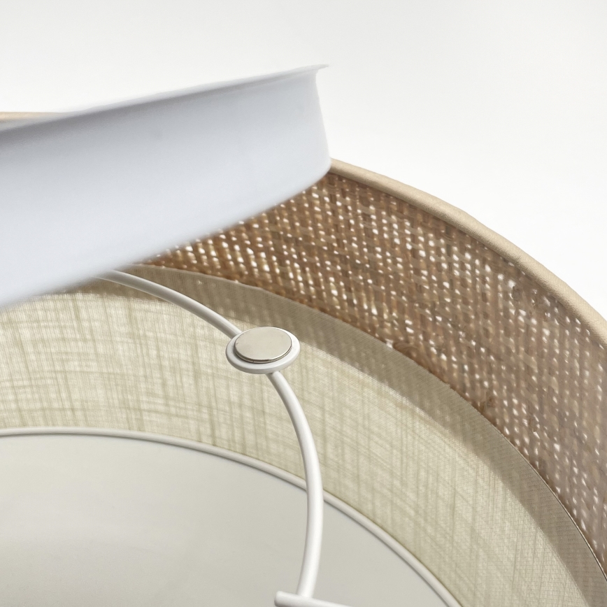 Luminária de teto LED SIRJA BOHO LED/20W/230V 4000K Ø 35 cm bege/creme