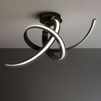 Candeeiro de tecto LED sobreposto AREZIA LED/41W/230V preto