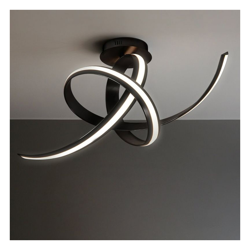 Candeeiro de tecto LED sobreposto AREZIA LED/41W/230V preto