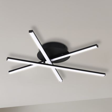 Candeeiro de tecto LED STICK LED/12W/230V preto