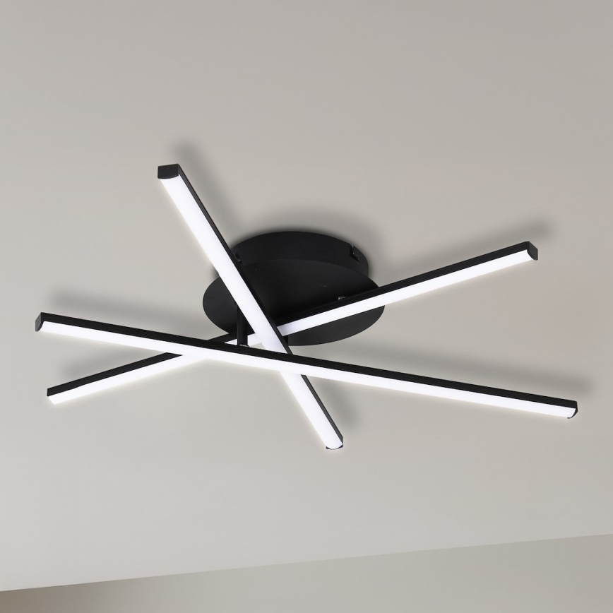 Candeeiro de tecto LED STICK LED/12W/230V preto