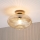 Candeeiro de tecto MILOU WOOD 1xE27/15W/230V carvalho/bege fumado Ø 29 cm