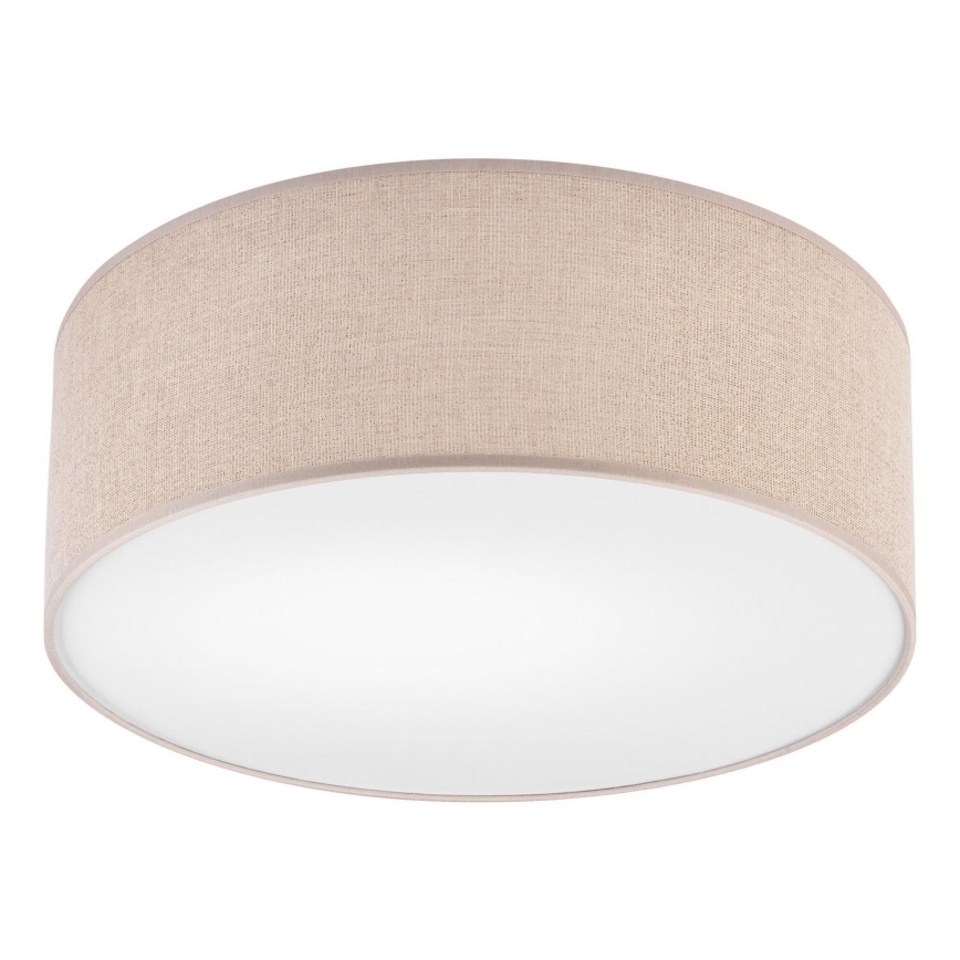 Candeeiro de tecto MONTE 1xE27/60W/230V Ø 35 cm castanho