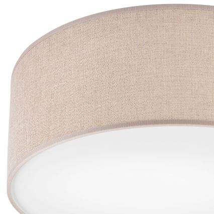 Candeeiro de tecto MONTE 1xE27/60W/230V Ø 35 cm castanho