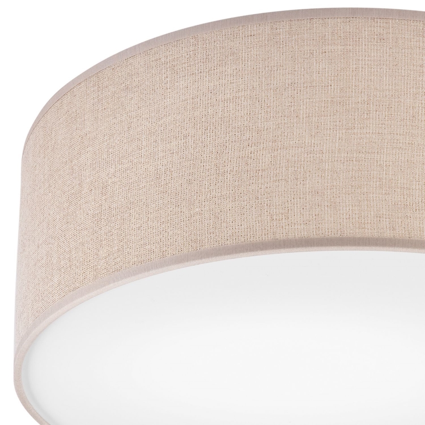 Candeeiro de tecto MONTE 1xE27/60W/230V Ø 35 cm castanho