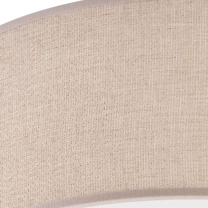 Candeeiro de tecto MONTE 1xE27/60W/230V Ø 35 cm castanho