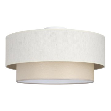 Candeeiro de tecto NATIA 1xE27/60W/230V diâmetro 45 cm cor creme
