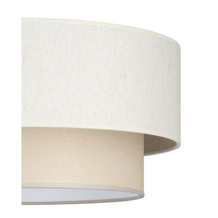 Candeeiro de tecto NATIA 1xE27/60W/230V diâmetro 45 cm cor creme