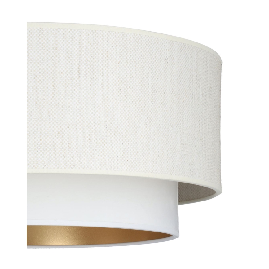 Candeeiro de tecto NATIA 1xE27/60W/230V Ø 45 cm branco