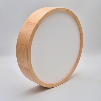 Candeeiro de tecto NATURAL 2xE27/60W/230V Ø 37,5 cm, em pinho